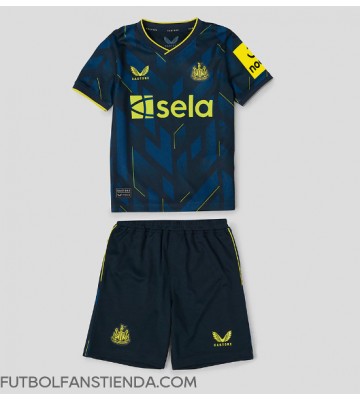 Newcastle United Tercera Equipación Niños 2023-24 Manga Corta (+ Pantalones cortos)